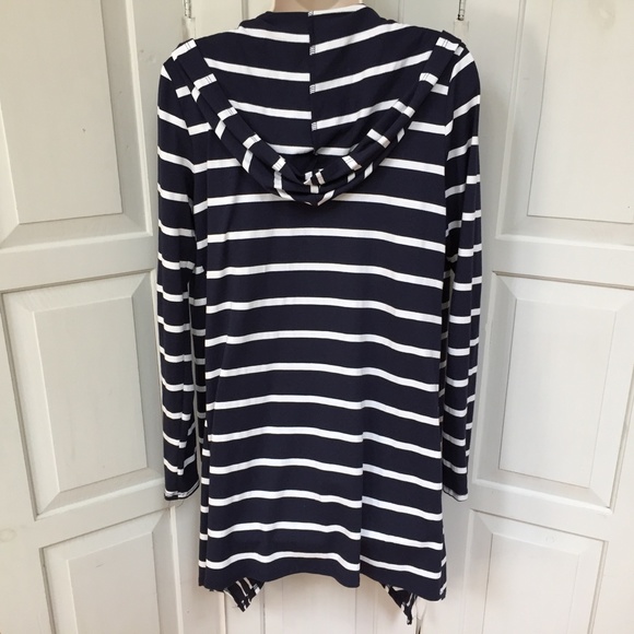 Azules Striped Hoodie Cardigan - Picture 11 of 16